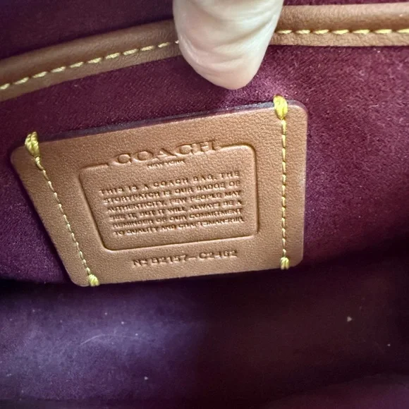 Coach Studded Signature Canvas Chain Crossbody Bag - Picture 11 of 11